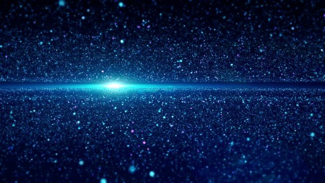 Flying in nowhere with particles.Abstract Space Intro.Perfect Opener.Good for news intro screensaver and advertisement on tv.