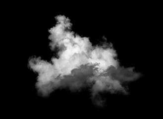 white clouds on black background