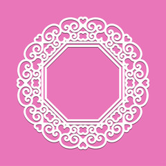 Abstract vector frame