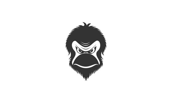 smiling monkey face clipart

