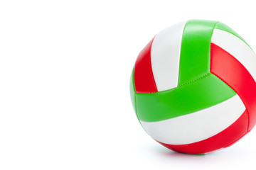 the ball for volleyball on a white background