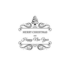 gingerbread xmas tree greeting card