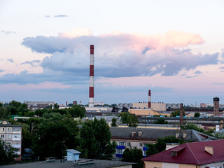 Obraz premium The Factory chimneys.
