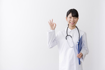 Fototapeta premium 白衣 女性