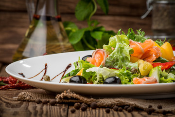 healthy food beautiful and tasty food on a plate