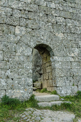 entry to the medieval castle of the town of Monsanto, Portugal