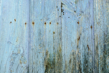 texture of blue wood of an old door of the historical town of Monsanto, Portugal