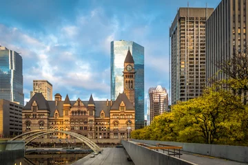 Deurstickers Nathan Phillips Square and Old City Hall - Toronto, Ontario, Canada © diegograndi