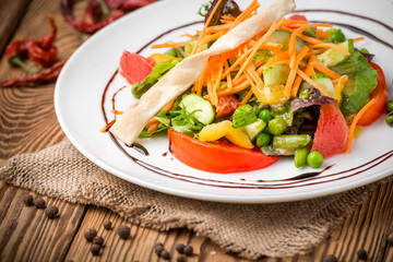healthy food beautiful and tasty food on a plate