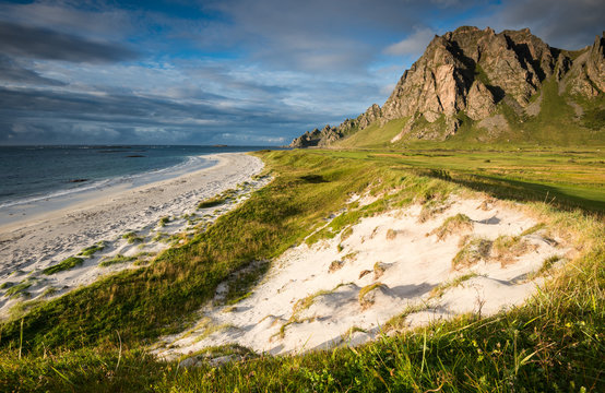 Beach of Bleik, Andoya, Vesteralen, Norway