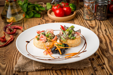 healthy food beautiful and tasty food on a plate