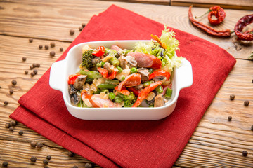 healthy food beautiful and tasty food on a plate