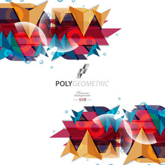 Polygeometric abstract background