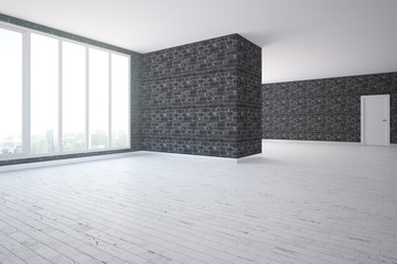 Black brick interior