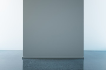 Empty grey poster
