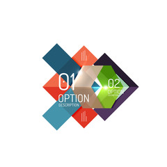 Geometric modern infographic options templates
