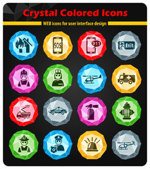 emergency icon set