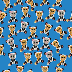 cat in panda costume