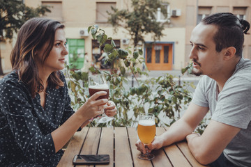 A Couple Drinking