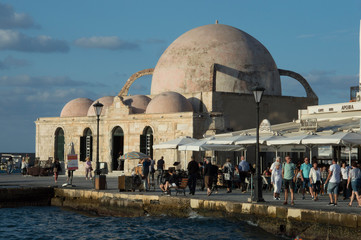 Naklejka premium Chania, porto veneziano