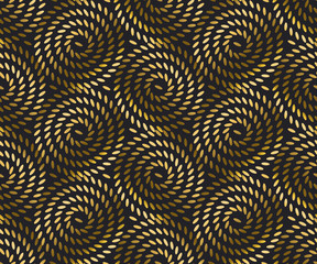gold rice seamless pattern. festive metal textured ornament. gre
