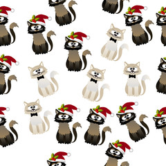 pattern with cute cats