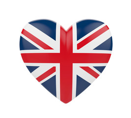 United Kingdom Flag Heart
