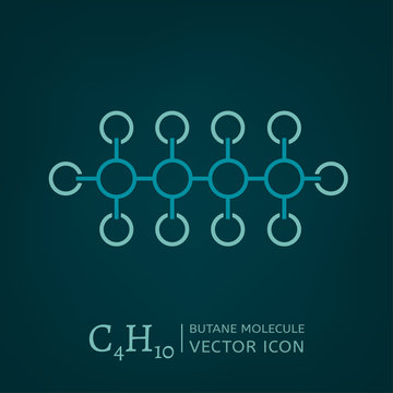 Butane Molecule Icon