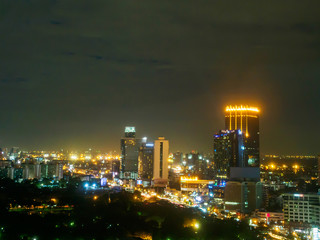 Fototapeta na wymiar Bangkok cityscape in night