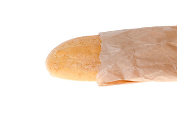 Wheat bread on a white background