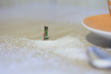 Naklejka premium Laubbläser