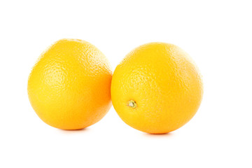 Orange fruits isolated on a white background