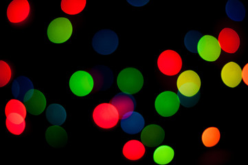 background of different color lights