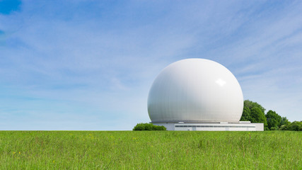 Big sphere radar part of radio communication earth stations complex