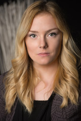 Fototapeta premium Blonde serious woman