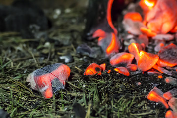 embers close up
