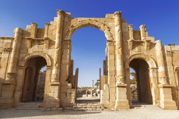 Cercles muraux Rudnes South gate of the Ancient Roman city of Gerasa, modern Jerash, Jordan