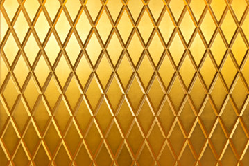 Golden wall texture interior pattern for abstract background.