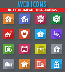 Real estate icons set