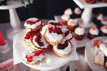 very beautiful sweets and cakes for wedding sweet table