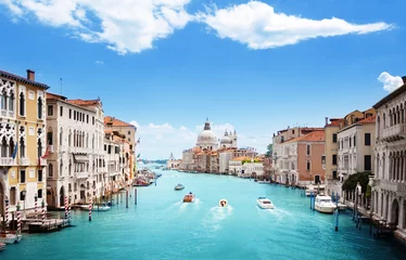 Deurstickers Grand Canal and Basilica Santa Maria della Salute, Venice, Italy © Iakov Kalinin