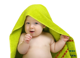 baby in towel