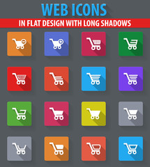 Shopping Bascket icons set