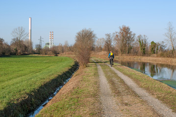 cyclist while pedaling