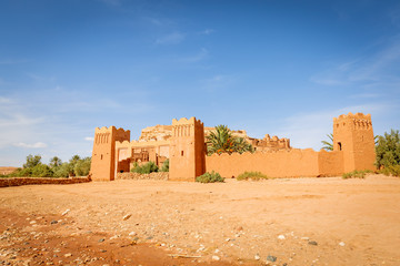 The entrance gate to the fortress of Ait Ben Haddou