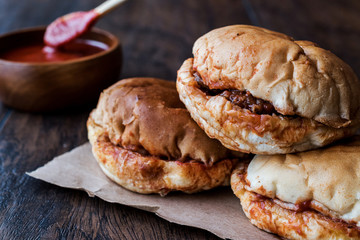 Turkish Wet Burger with sauce / islak hamburger