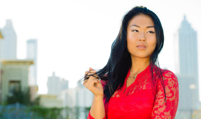 Fototapeta premium Asian Woman Fashion Model