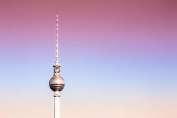 Foto op Canvas Berliner Fernsehturm © Sina Ettmer