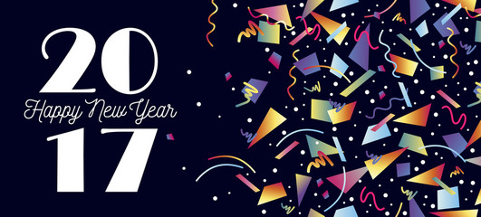 Happy New Year 2017 party celebration web header