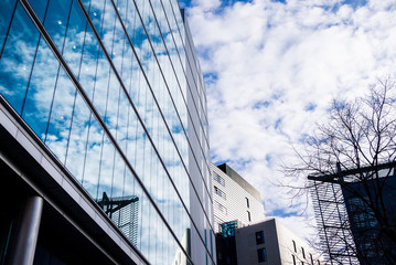 Obraz premium Blue sky reflection